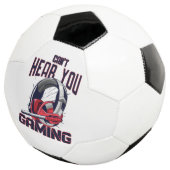 Gameontwerp met headset voetbal (Drie kwart)