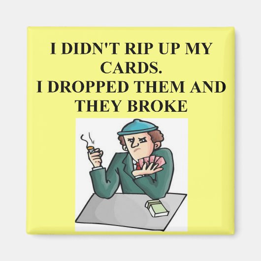 gameontwerp voor brugpokerspeler magneet (Voorkant)