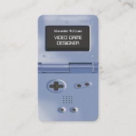 Gameontwerper voor gameconsole in retro stijl visitekaartje