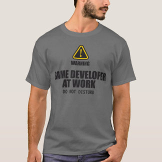 Gameontwikkelaar aan het werk Niet storen meisje T-shirt