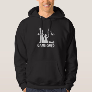 Gameover Bruid Bruidegom Trouwen Ongehuwde Vriend  Hoodie