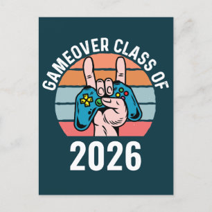 Gameover Klasse van 2026 Briefkaart