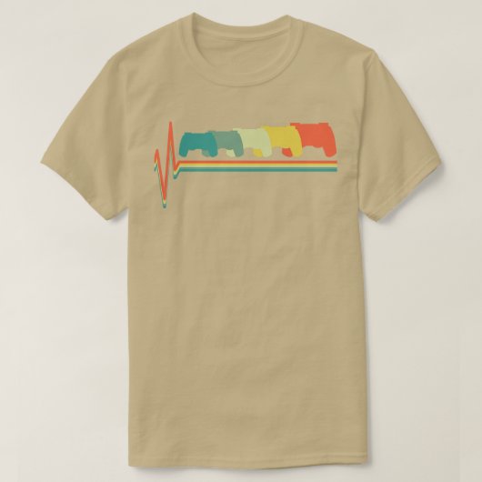 Gamepad Gaming Hartslag  T-shirt (Design voorkant)