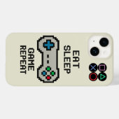 Gamephonehoes – Pixel Art Gamer Bescherming Case-Mate iPhone Case (Achterkant (horizontaal))