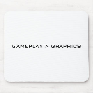 Gameplay > Graphics. Zwart/Wit. Muismat