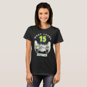 Gamer 15e verjaardag Next Level 15 Game Controller T-shirt (Voorkant volledig)