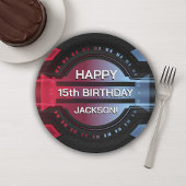 Gamer 15th Happy Birthday Paper Bord