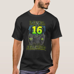 Gamer 16e jaarniveau 16 bereikt Mannen voor games  T-shirt
