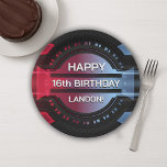 Gamer 16th Happy Birthday Paper Bord<br><div class="desc">Gamer 16th Happy Birthday Paper Bord Wijzig naar elke leeftijd,  maar geweldig voor de oudere leeftijdsjongens of gameliefhebbers!</div>