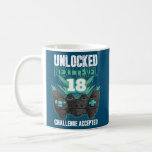 Gamer 18th Birthday Unlocked Next Level 18 Mannen Koffiemok<br><div class="desc">Gamer 18e verjaardag ontgrendeld op het volgende niveau 18 Mannen Vrouwen Kinderen Gift. Perfect gift voor je vader,  moeder,  papa,  mannen,  vrouwen,  vriend en familieleden op de dag van de Thanksgiving,  kerstdag,  Moederdag,  vaderdag,  4 juli,  1776 Onafhankelijke dag,  Veteranendag,  Halloween Dag,  Patrick's Day</div>