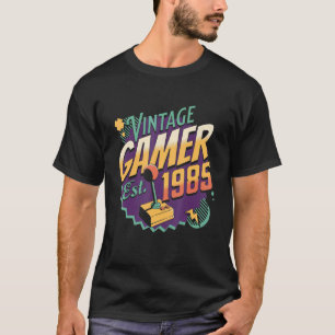  gamer 1985 Oude School Joystick Retro Gamin T-shirt