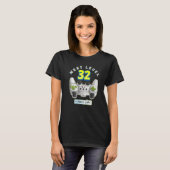 Gamer 32e verjaardag Next Level 32 Game Controller T-shirt (Voorkant volledig)
