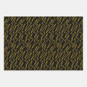 Gamer 3 Grunge Verjaardag Giftwrap Inpakpapier Vel (Voorkant 3)