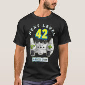 Gamer 42e verjaardag Next Level 42 Game Controller T-shirt (Voorkant)