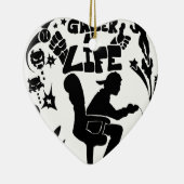 Gamer 4 Life Keramisch Ornament (Rechts)