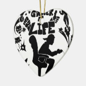 Gamer 4 Life Keramisch Ornament (Links)