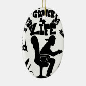 Gamer 4 Life Keramisch Ornament (Rechts)