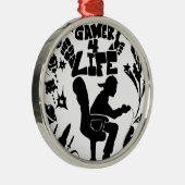 Gamer 4 Life Metalen Ornament (Rechts)