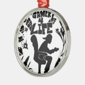 Gamer 4 Life Metalen Ornament (Links)