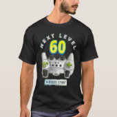 Gamer 60e verjaardag Next Level 60 Game Controller T-shirt (Voorkant)