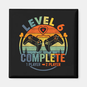 Gamer 6e huwelijksjubileum niveau magneet