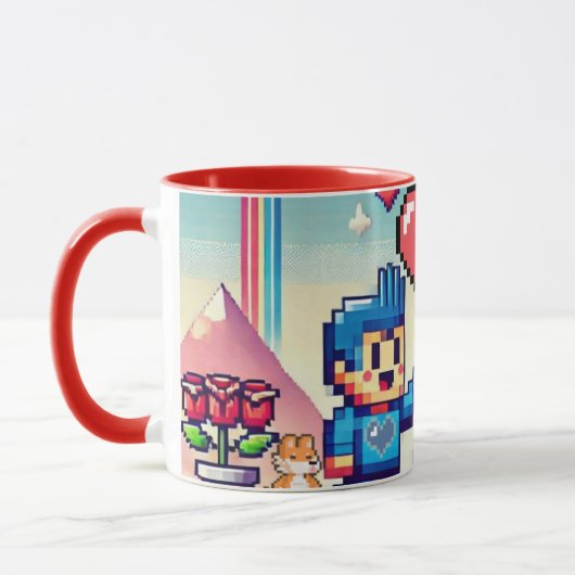 Gamer 8 bit Valentijnsdag Mok (Links)