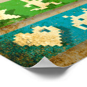 Gamer 8 Bits Pixels Arcade Poster (Hoek)