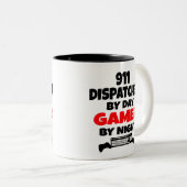 Gamer 911 Dispatcher Tweekleurige Koffiemok (Voorkant rechts)