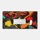 Gamer Abstracte Multi Gekleurde Leuke Moderne Bure Bureaumat (Keyboard & Muis)
