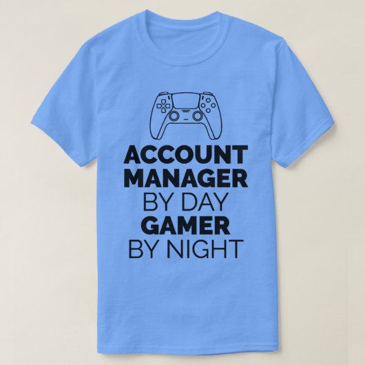 Gamer accountmanager1 t-shirt (Design voorkant)