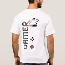 GAMER Achterdruk T-shirt Trend Abstract Poedery