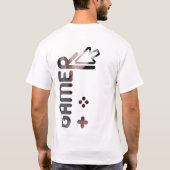 GAMER Achterdruk T-shirt Trend Abstract Poedery (Achterkant)