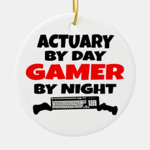 Gamer Actuary Keramisch Ornament