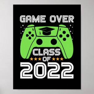 gamer Afstuderen Game Over Class of 2022 Poster