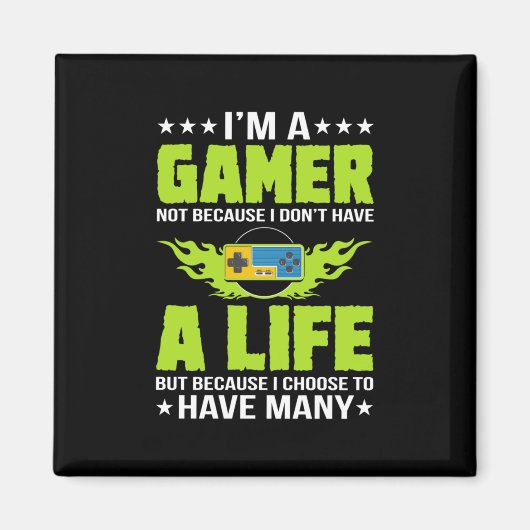 Gamer Am A Gamer Magneet (Voorkant)