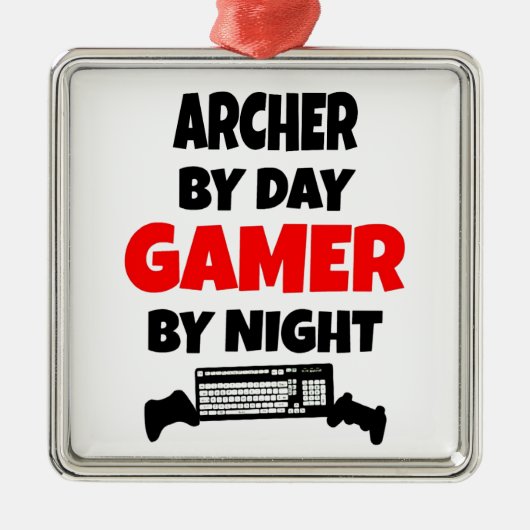 Gamer Archer Metalen Ornament (Voorkant)