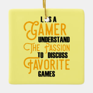 Gamer Art A Gamer begrijpt de passie Keramisch Ornament