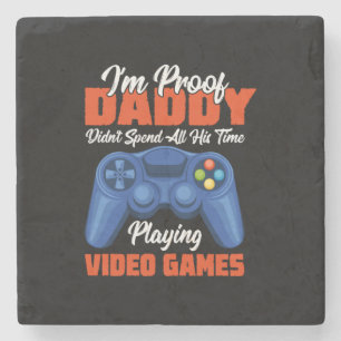 Gamer Art Al My Papa Time Spel Video Games Stenen Onderzetter