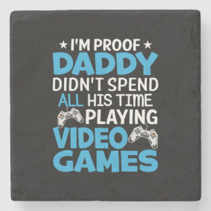 Gamer Art Al My Papa Time Spellers Stenen Onderzetter