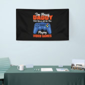 Gamer Art Dad Time Speel Video Games Spandoek (Beurs)