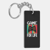 Gamer Art Game for Life Sleutelhanger (Voorkant Links)