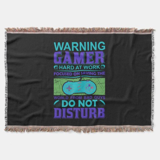 Gamer Art Gamer Hard Work Deken (Voorkant)