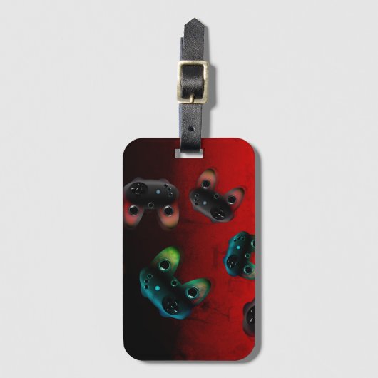 Gamer Art Gaming Controller Bagagelabel (Voorkant (verticaal))