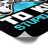 Gamer Art Gaming de enige wettelijke plek Poster (Hoek)