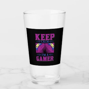 Gamer Art hou kalm ik ben gamer Glas