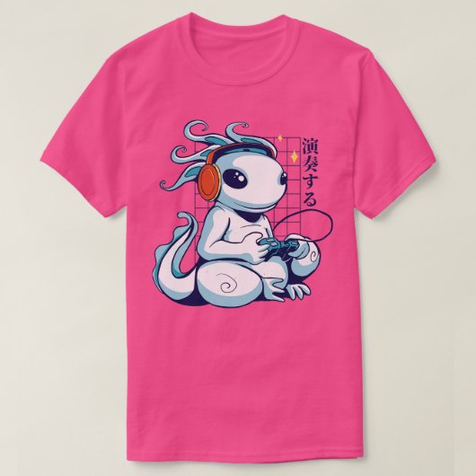 Gamer Axolotl T-shirt (Design voorkant)