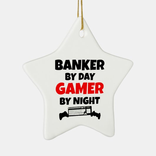 Gamer Banker Keramisch Ornament (Rechts)