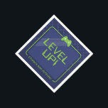 GAMER BAR MITZVAH stoere moderne marine neon groen Servet<br><div class="desc">door kat massard >> WWW.SIMPLYSWEETPAPERIE.COM <<<<</div>