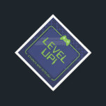GAMER BAR MITZVAH stoere moderne marine neon groen Servet<br><div class="desc">door kat massard >> WWW.SIMPLYSWEETPAPERIE.COM <<<<</div>