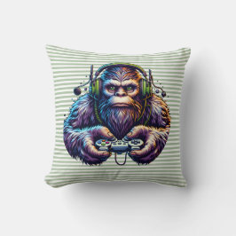 Gamer Bigfoot Pillow Fun Gaming den Kussen